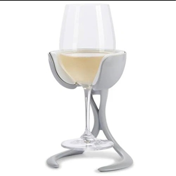 VO‎ CHILL STONE Wine Glass Chiller Stand Portable Refreezable - Picture 3 of 6